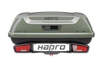 Box na tažné zařízení Hapro Boxer M340 Sage Green
