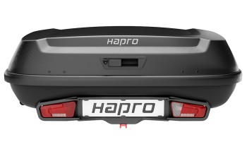 Box na tažné zařízení Hapro Boxer L420 Hexagon Black